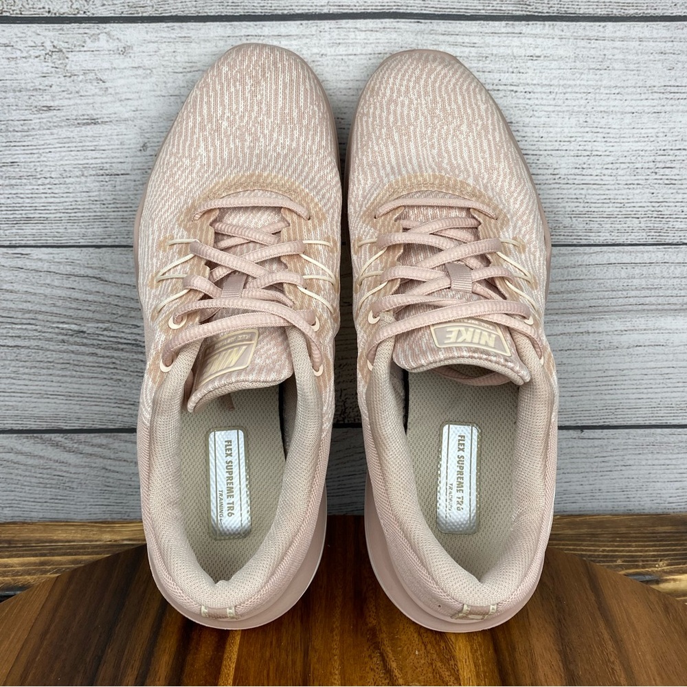 Nike Women’s Athletic Shoes in Blush Pink with White Swoosh - Picture 9 of 11